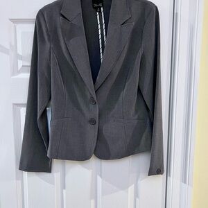 Ladies Size Medium Star City Charcoal Women's Blazer GUC